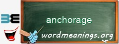 WordMeaning blackboard for anchorage